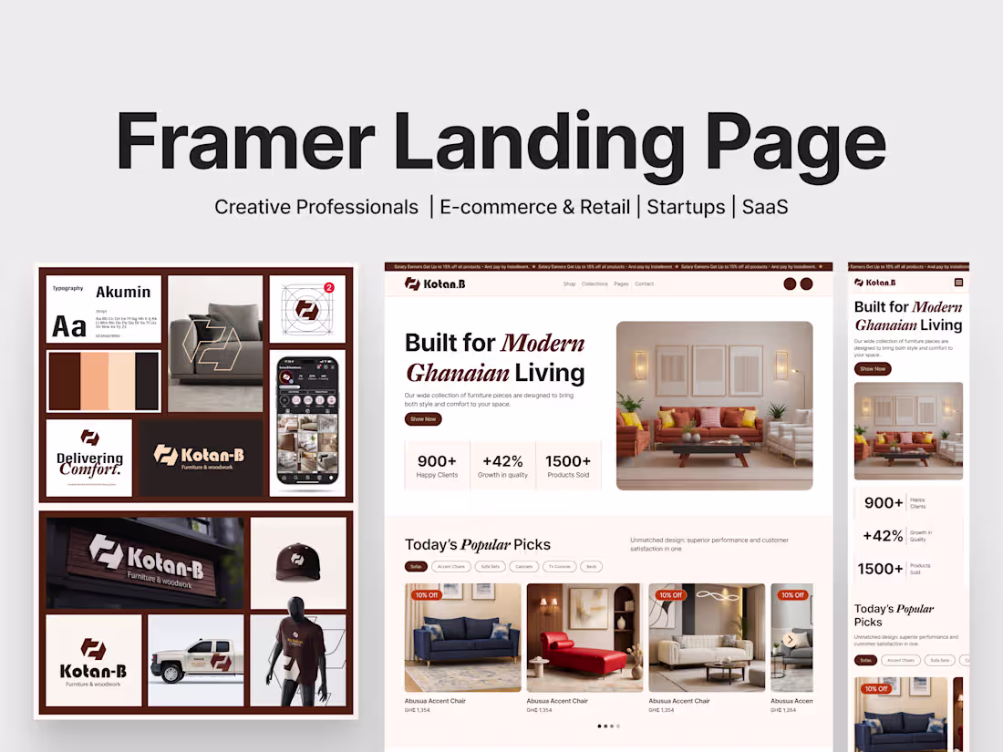 Cover image for Framer Landing Page (Design & Development)