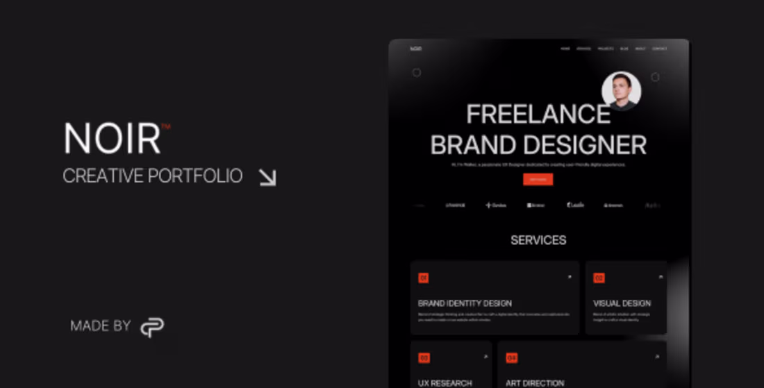 Cover image for Noir - Creative Portfolio HTML Template