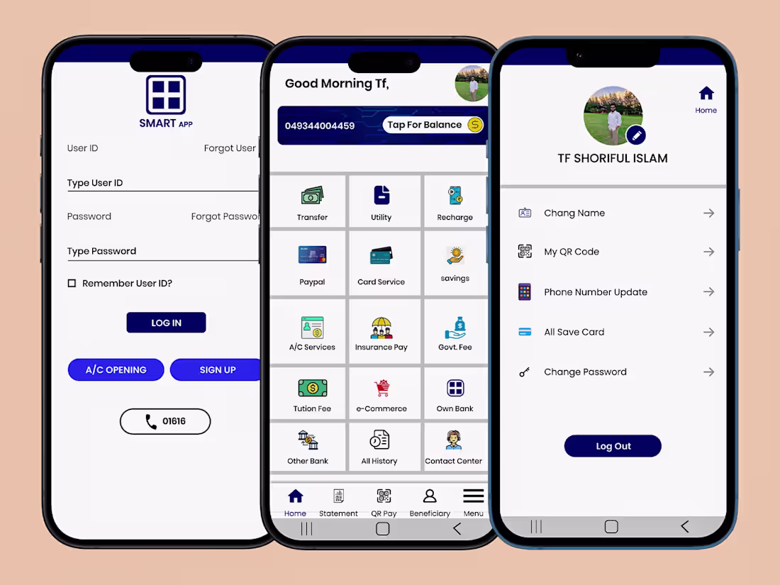 Cover image for Medico Bank Smart App Design