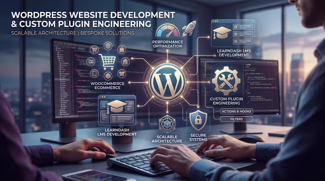 Cover image for WordPress Website Development & Custom Plugin Engineering