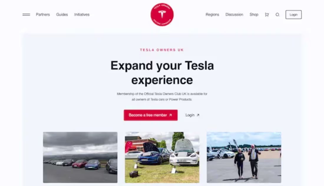 Cover image for Tesla owners UK website UI developer