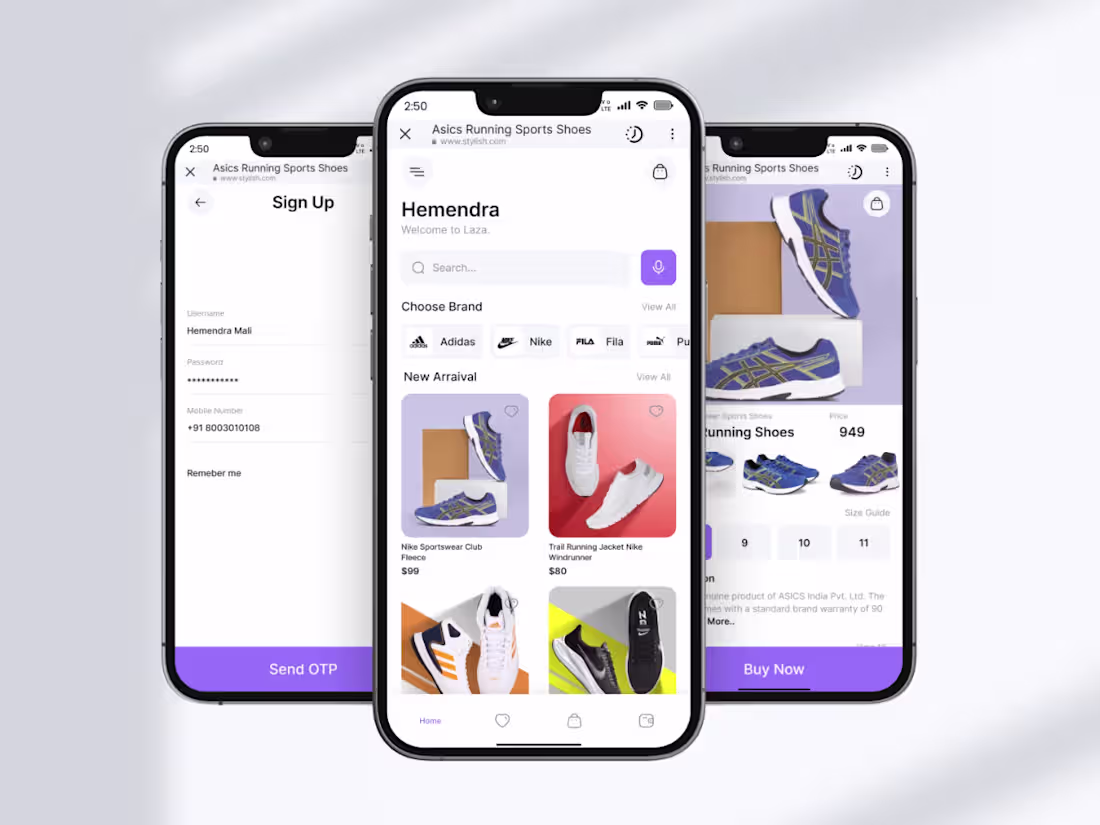 Cover image for Modern Shopping & E-Commerce App Design This project showcas...