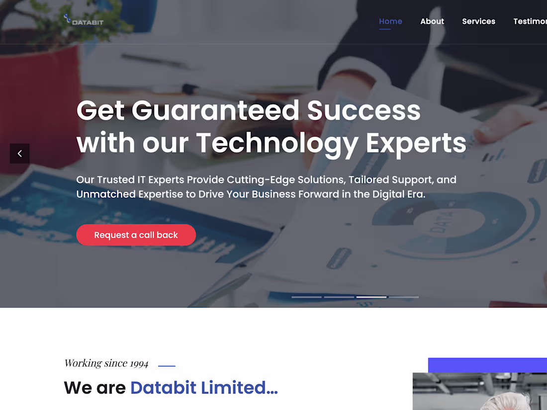 Cover image for Databit Website Redesign