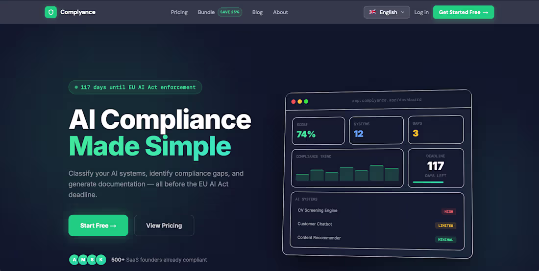 Cover image for EU AI Act compliance platform.