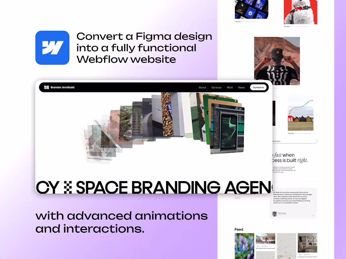 Cover image for Webflow Website Development with advanced