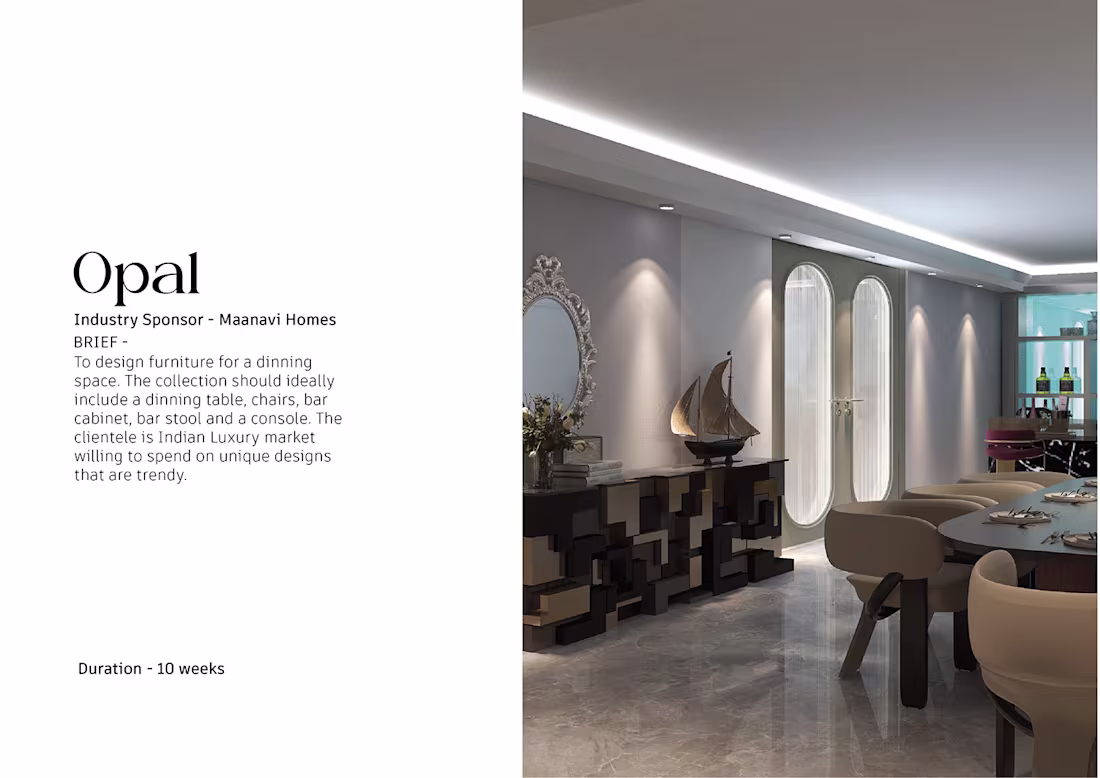 Cover image for Opal (dinning room furniture) 