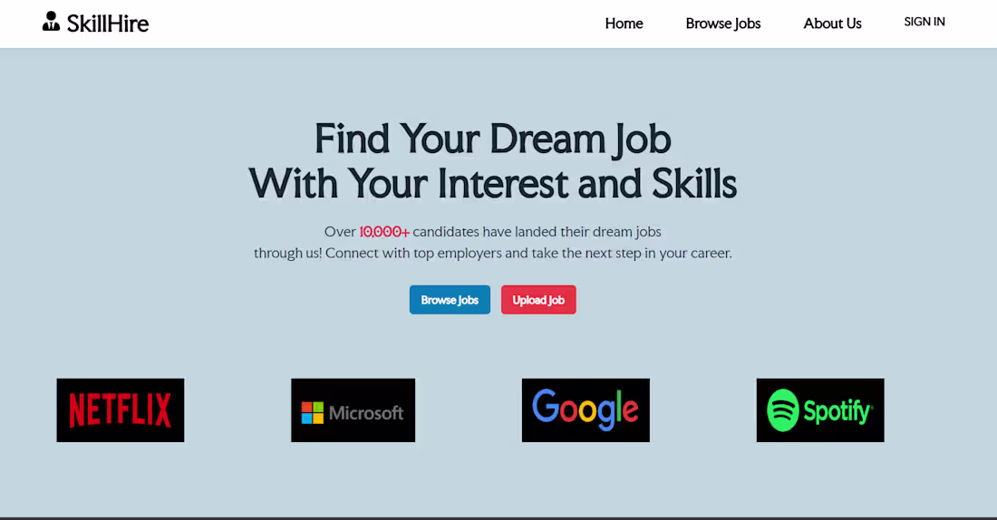 Cover image for 🚀 SkillHire – Frontend Job