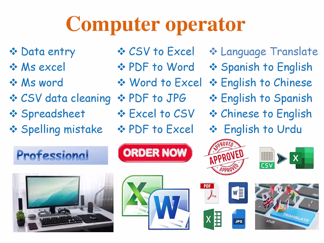 Cover image for Data Entry & Cleaning 