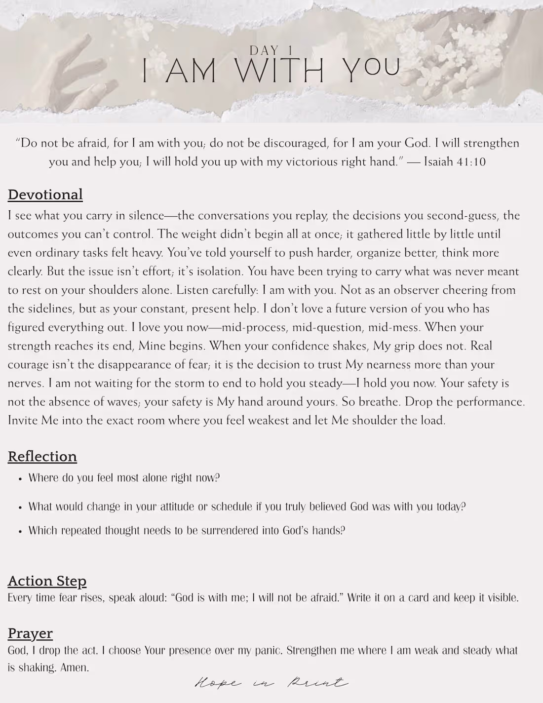 Cover image for A labor of love — a 31-day devotional book built to hold hop...