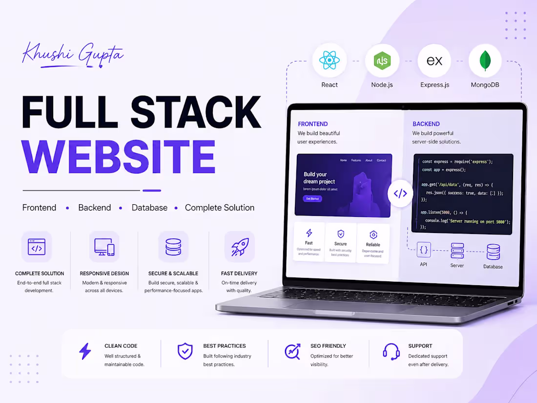 Cover image for Full Stack Website
