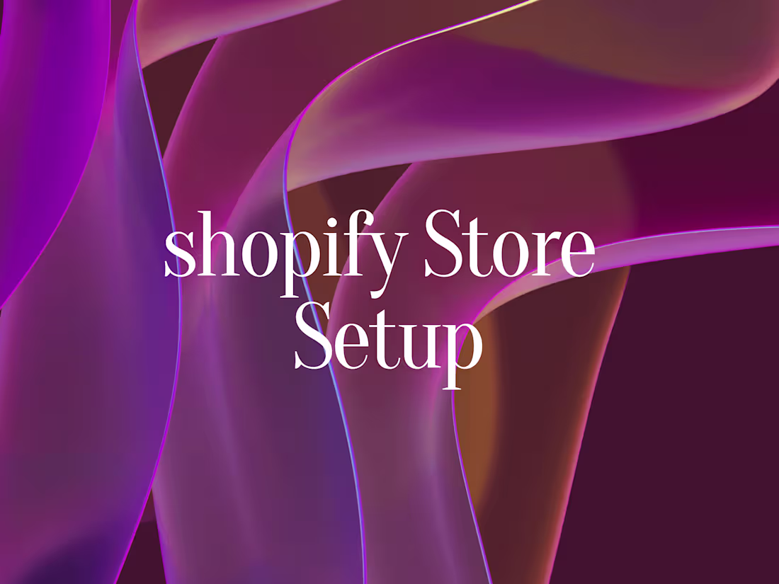 Cover image for Shopify Store Setup - [ end to end ]