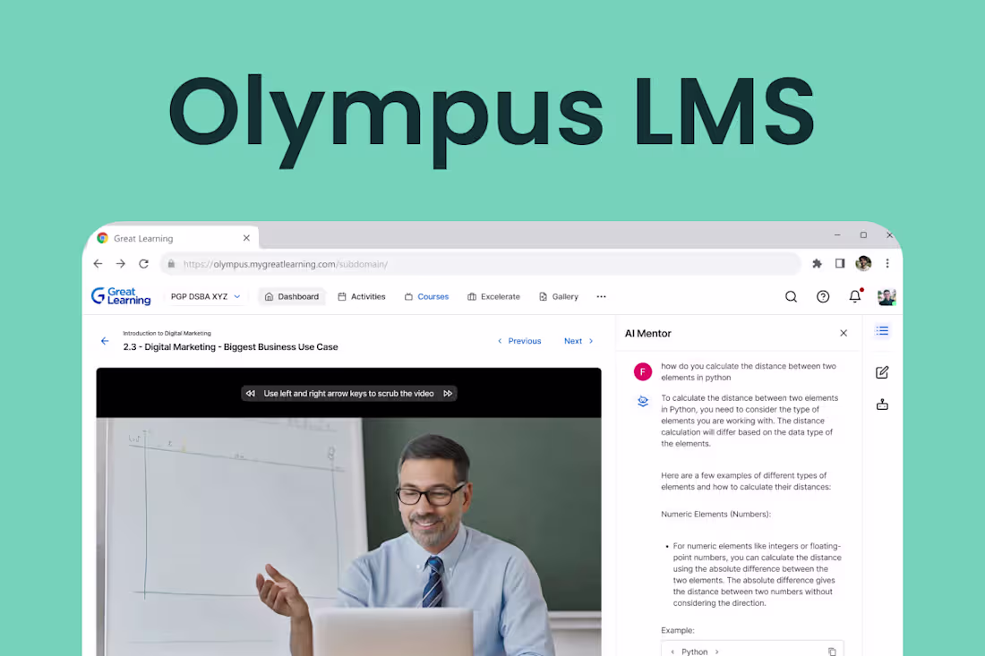 Cover image for UX Redesign for Olympus LMS