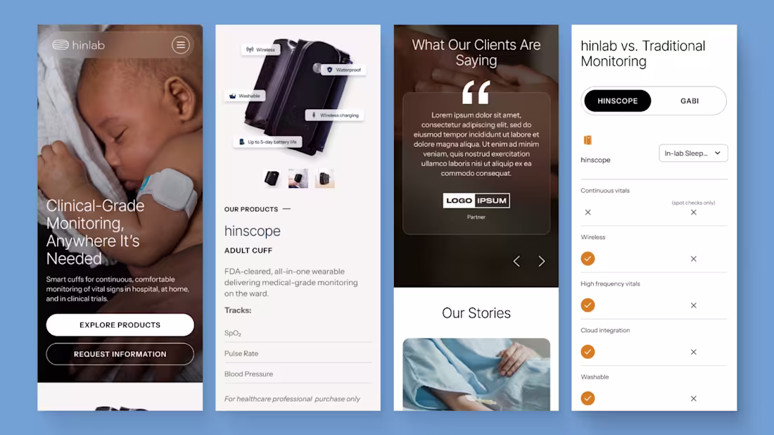 Cover image for Hinlab web design