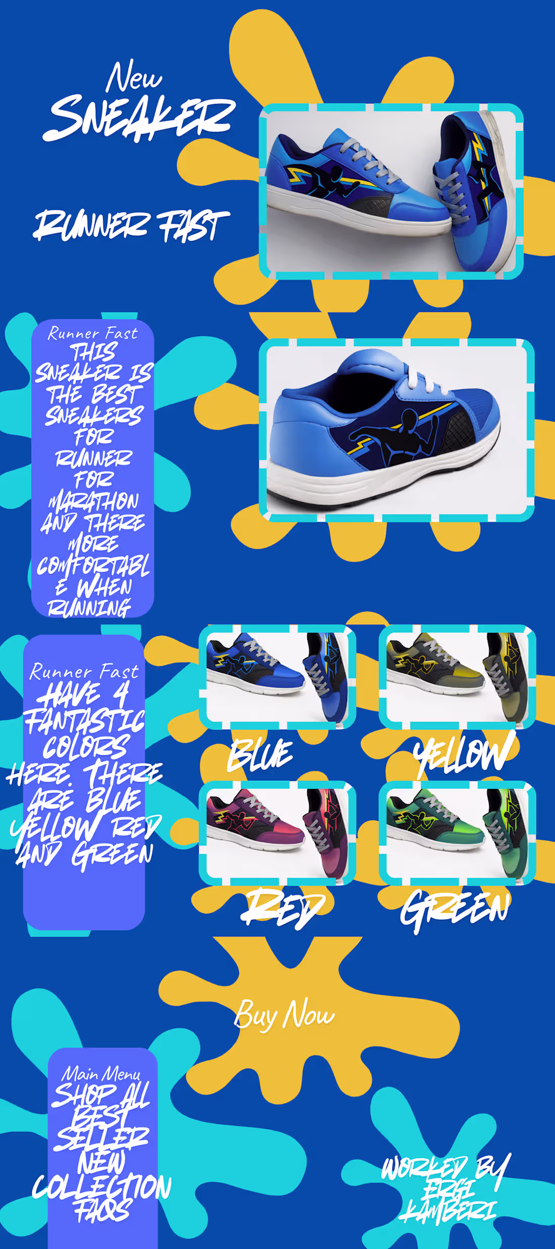 Cover image for ●New Web desing for sneakers 👟 ●hello there. I have a new p...