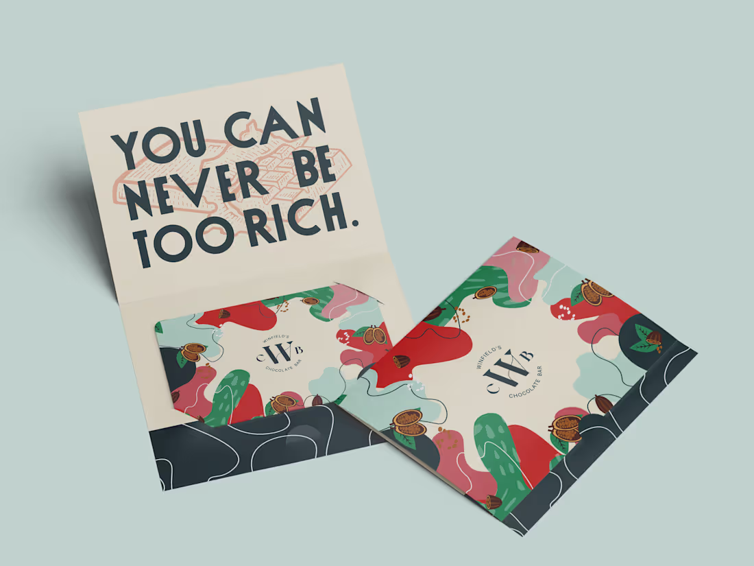 Cover image for Winfields Chocolate Bar (Gift Card Packaging)