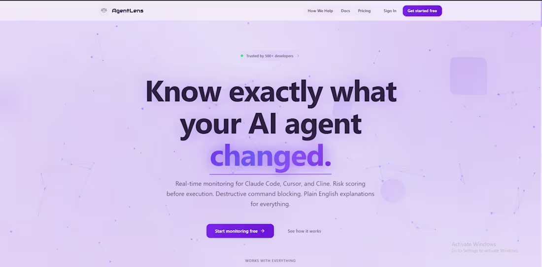 Cover image for AgentLens is an AI agent
