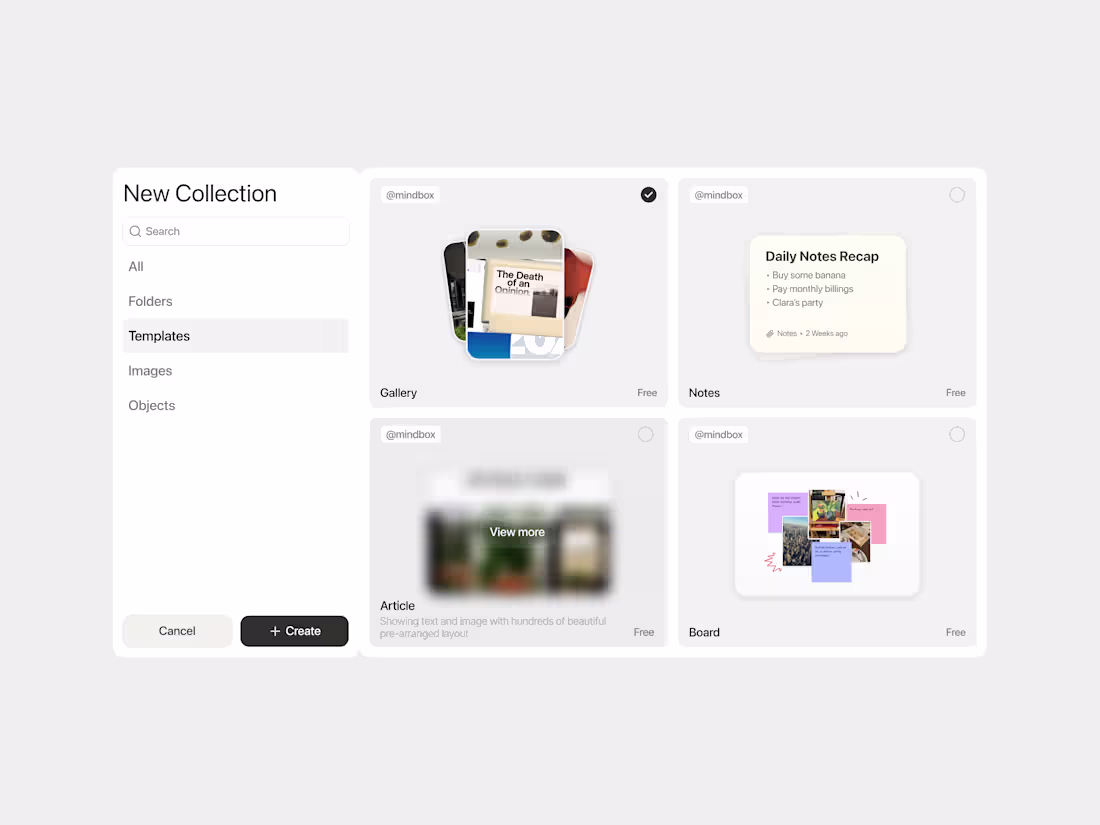 Cover image for Mind Box - Popup Create Knowledge | Design Component