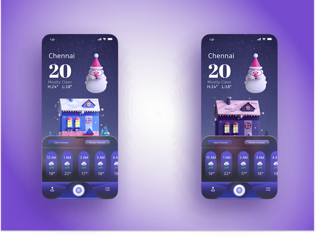 Cover image for Home Screen Christmas UI/UX