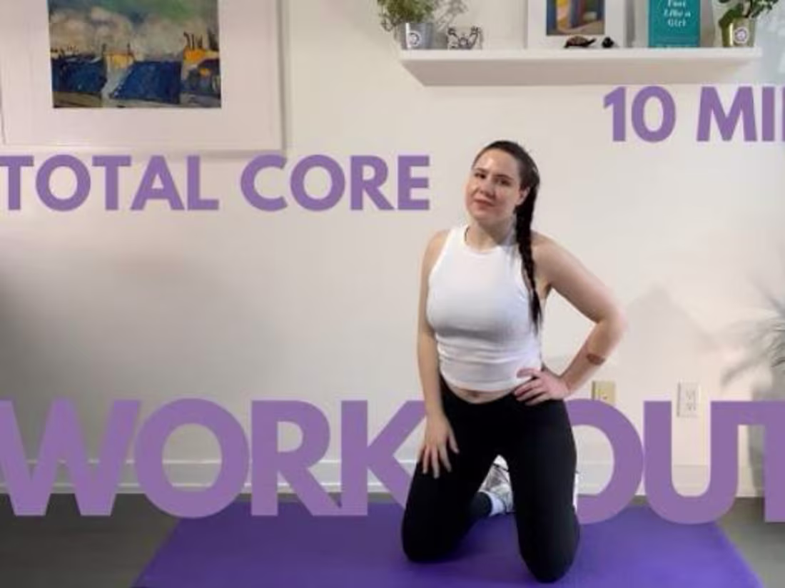 Cover image for 10-MIN TOTAL CORE WORKOUT | No Equipment, No Repeat - YouTube