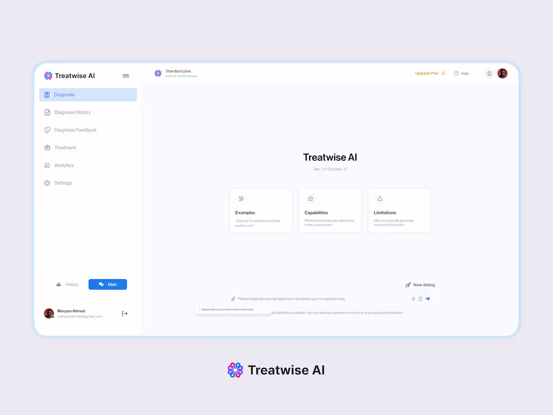 Cover image for Medical AI Interface for Treatwise AI