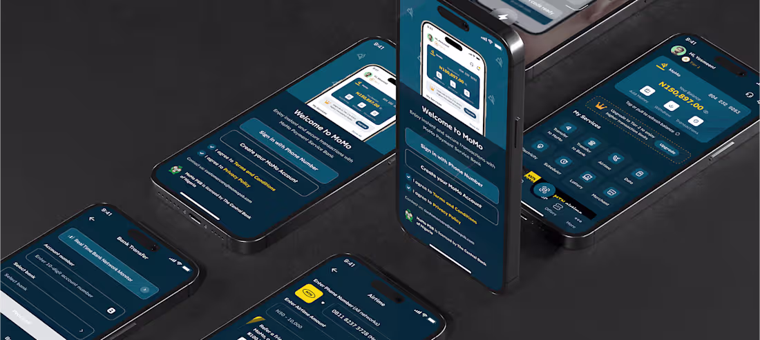 Cover image for MTN MoMo PSB App Redesign
