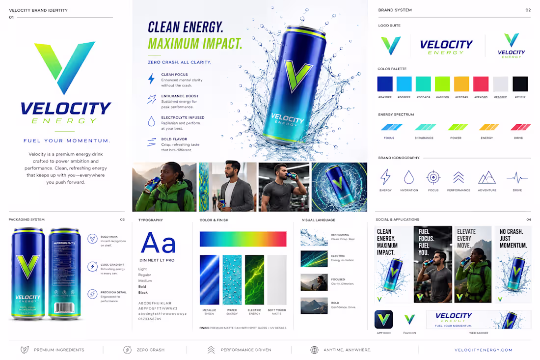 Cover image for Innovative Identity Design for a Cutting-Edge Energy Drink B...