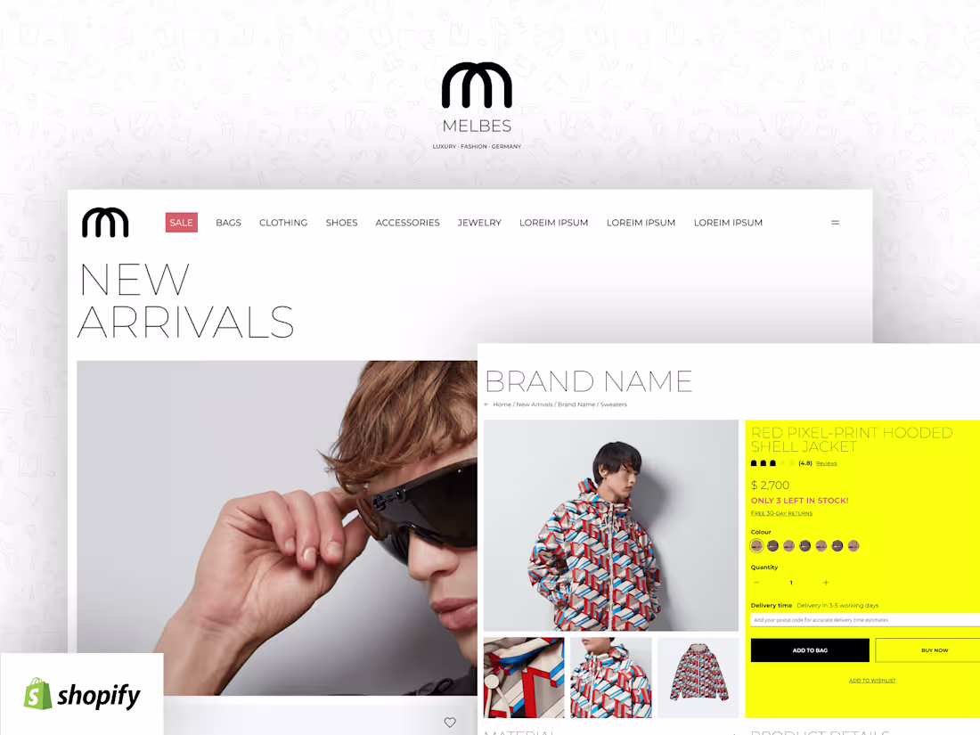 Cover image for Melbes: Branding Essence Shopify e-Commerce 🇩🇪