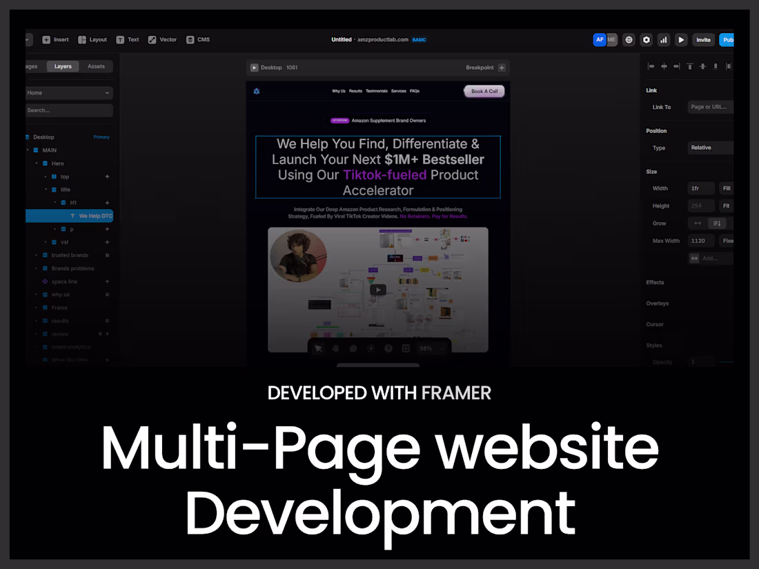 Cover image for Multipage Website Development