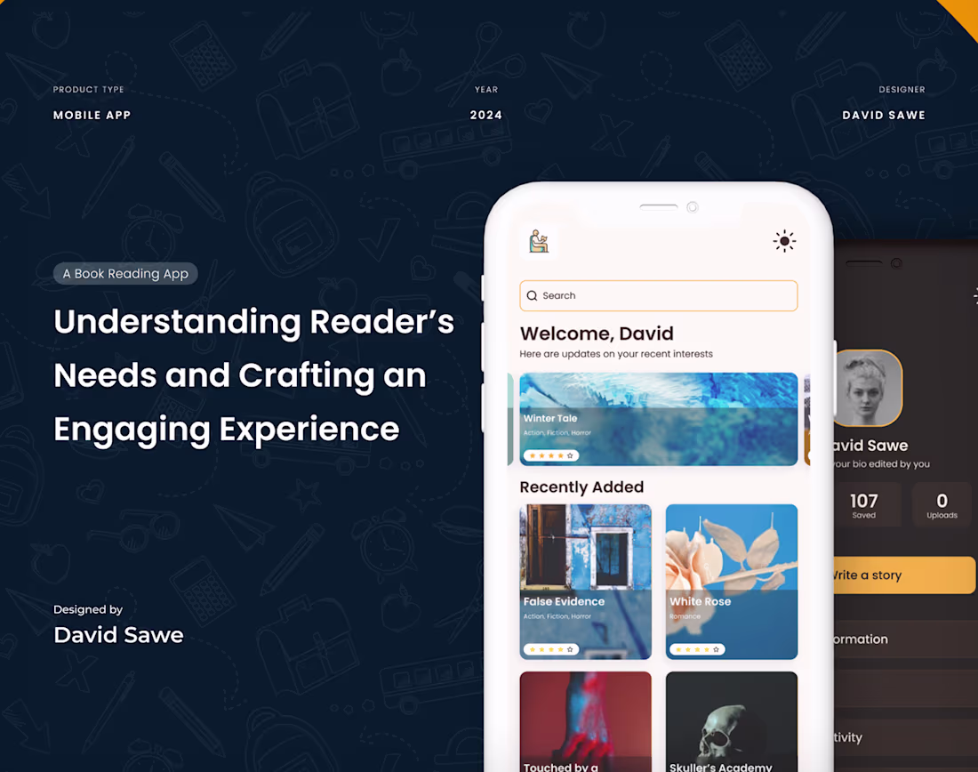 Cover image for Readr Mobile App Design