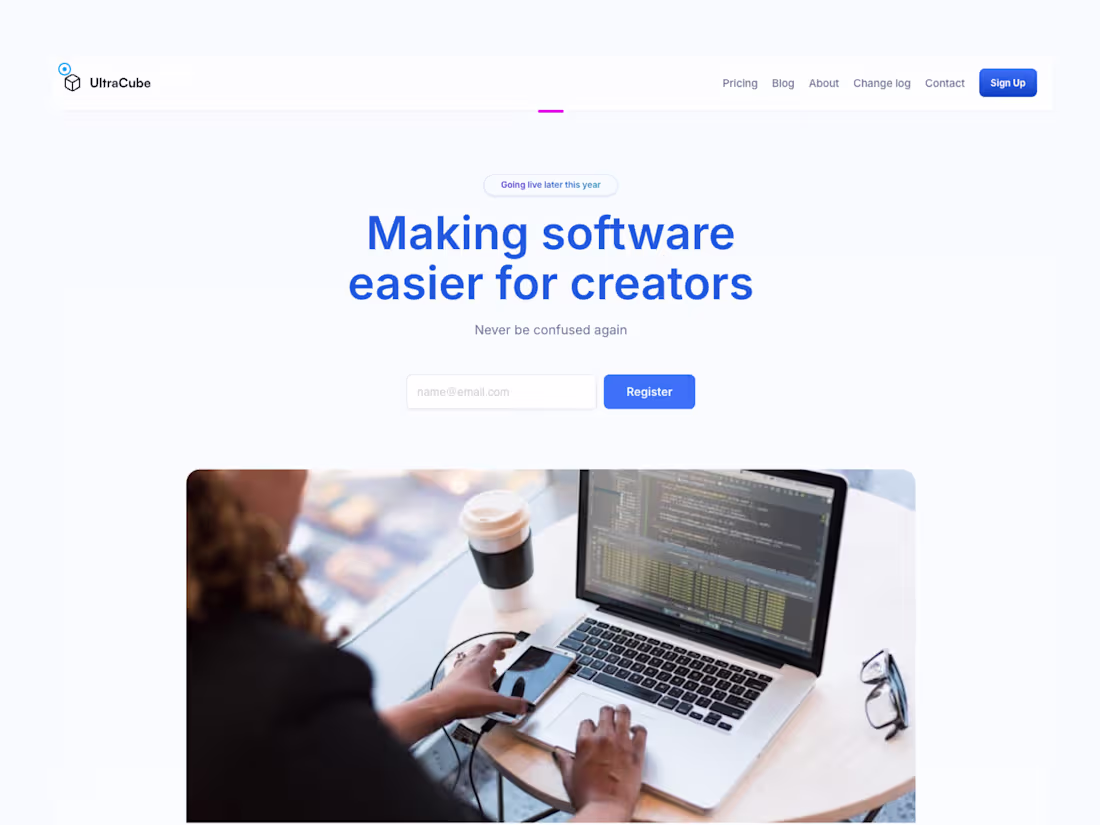 Cover image for Concave website