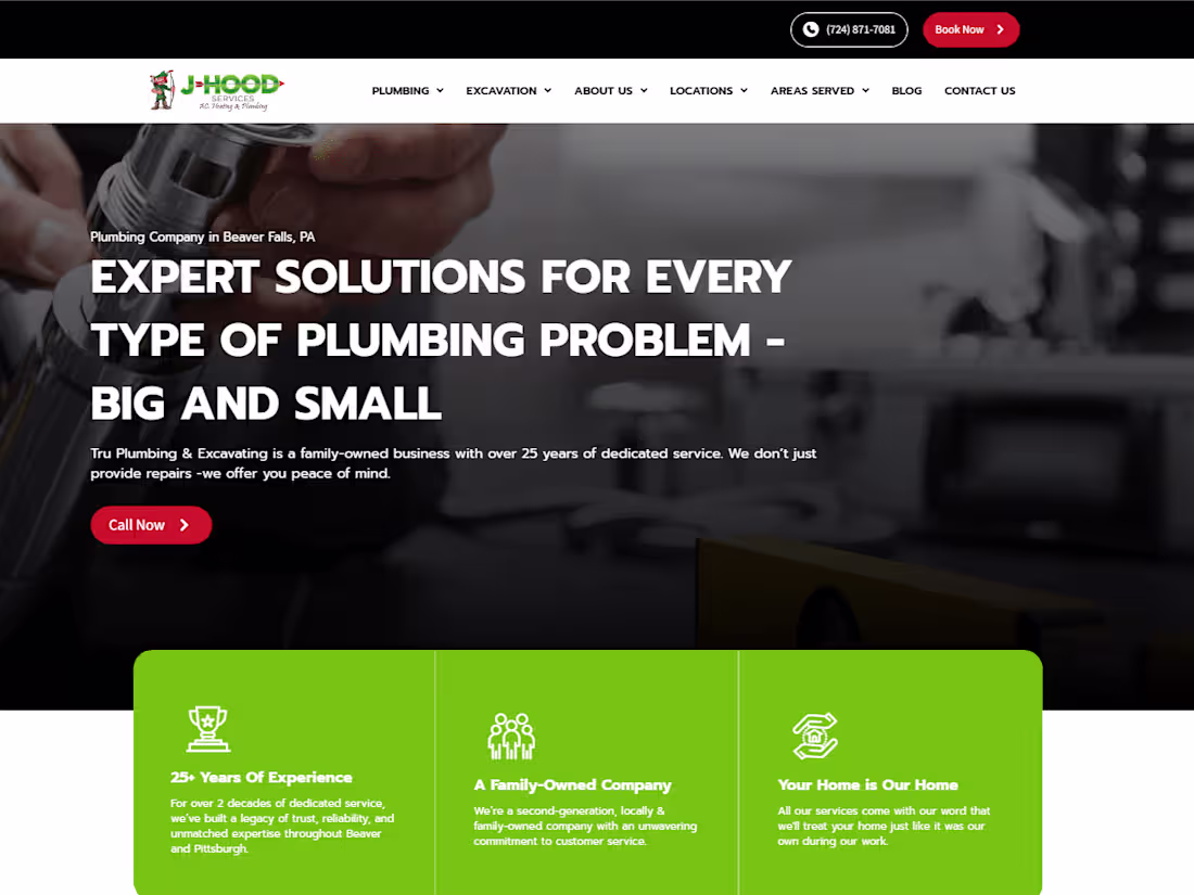 Cover image for J Hood Services Website