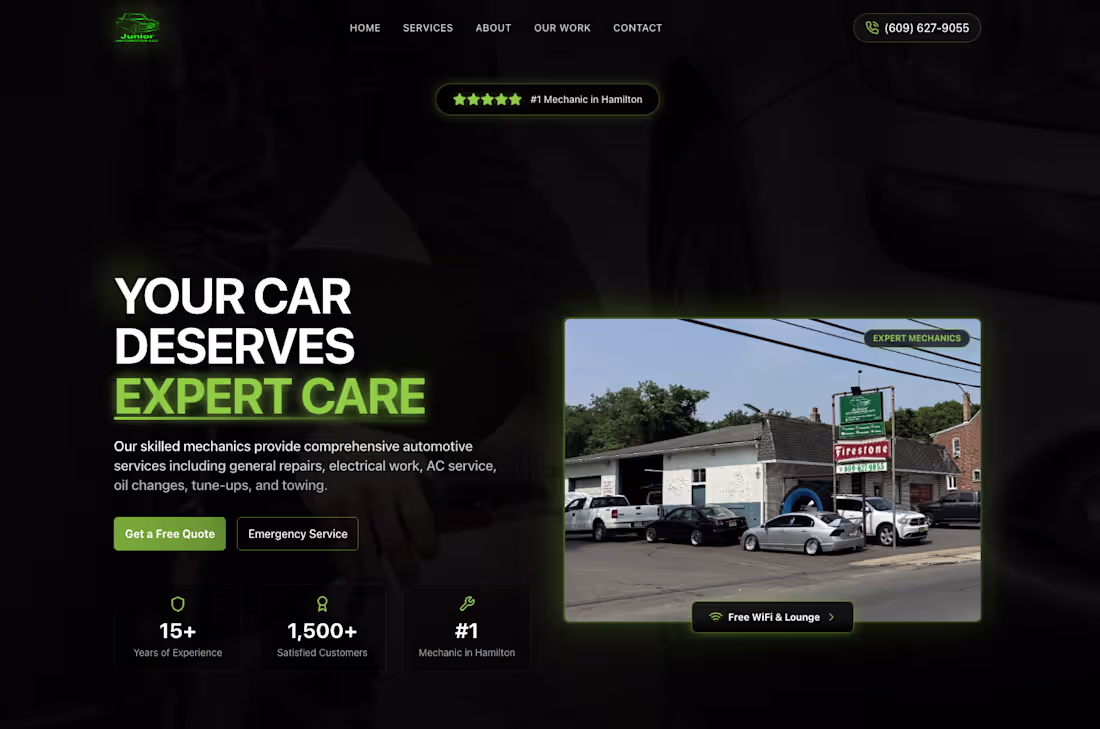 Cover image for Automotive Repair Website