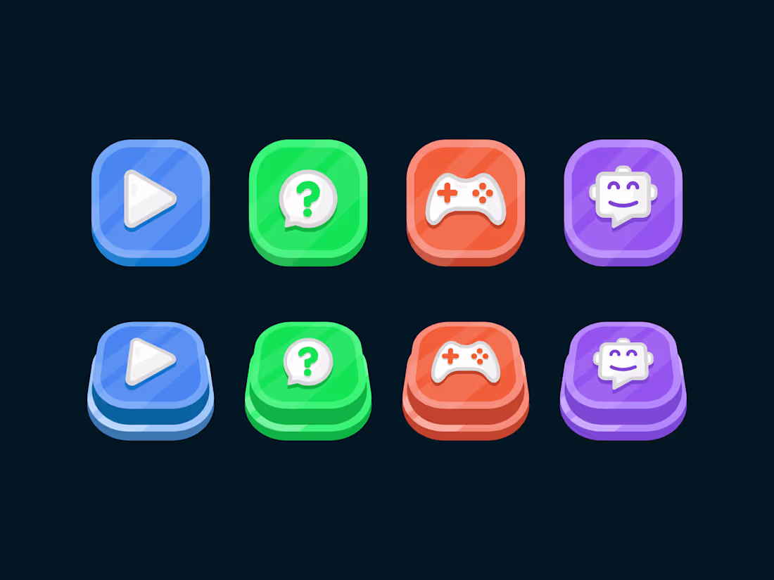 Cover image for Custom Button Design for Edtech Website