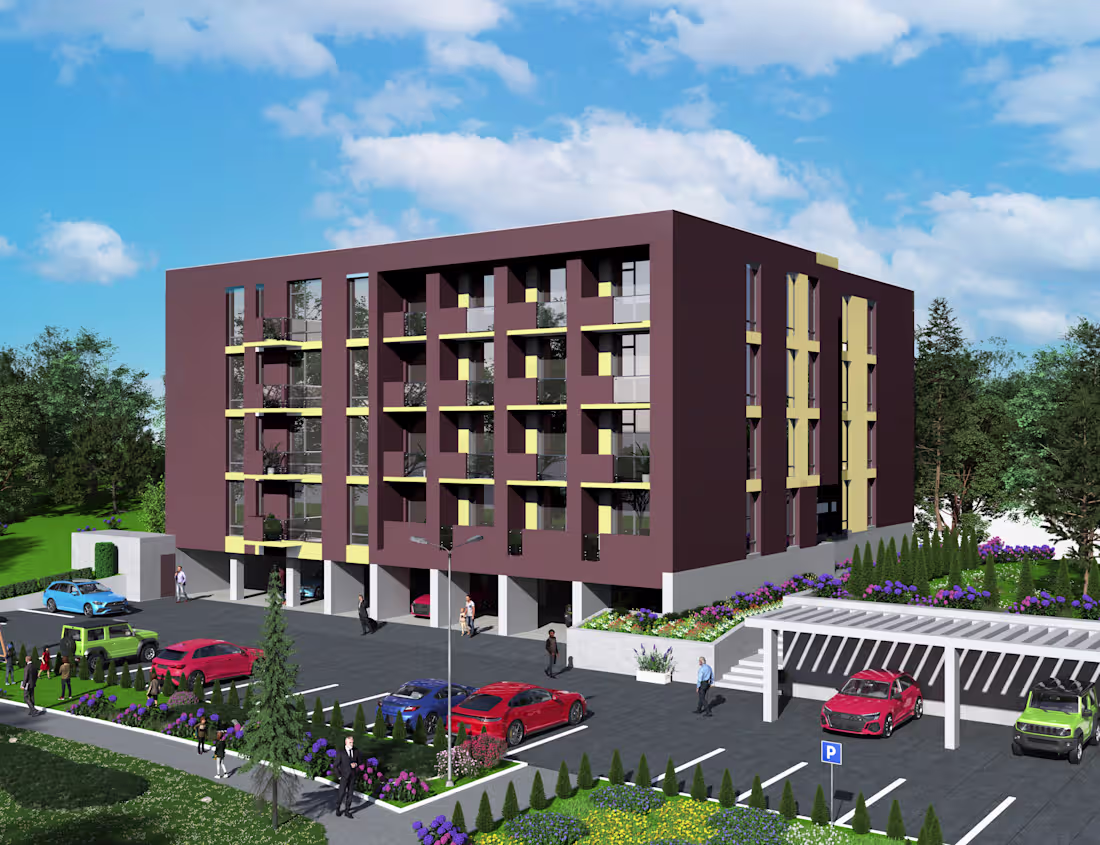 Cover image for Modern Residential Building – Architectural 3D Visualization...