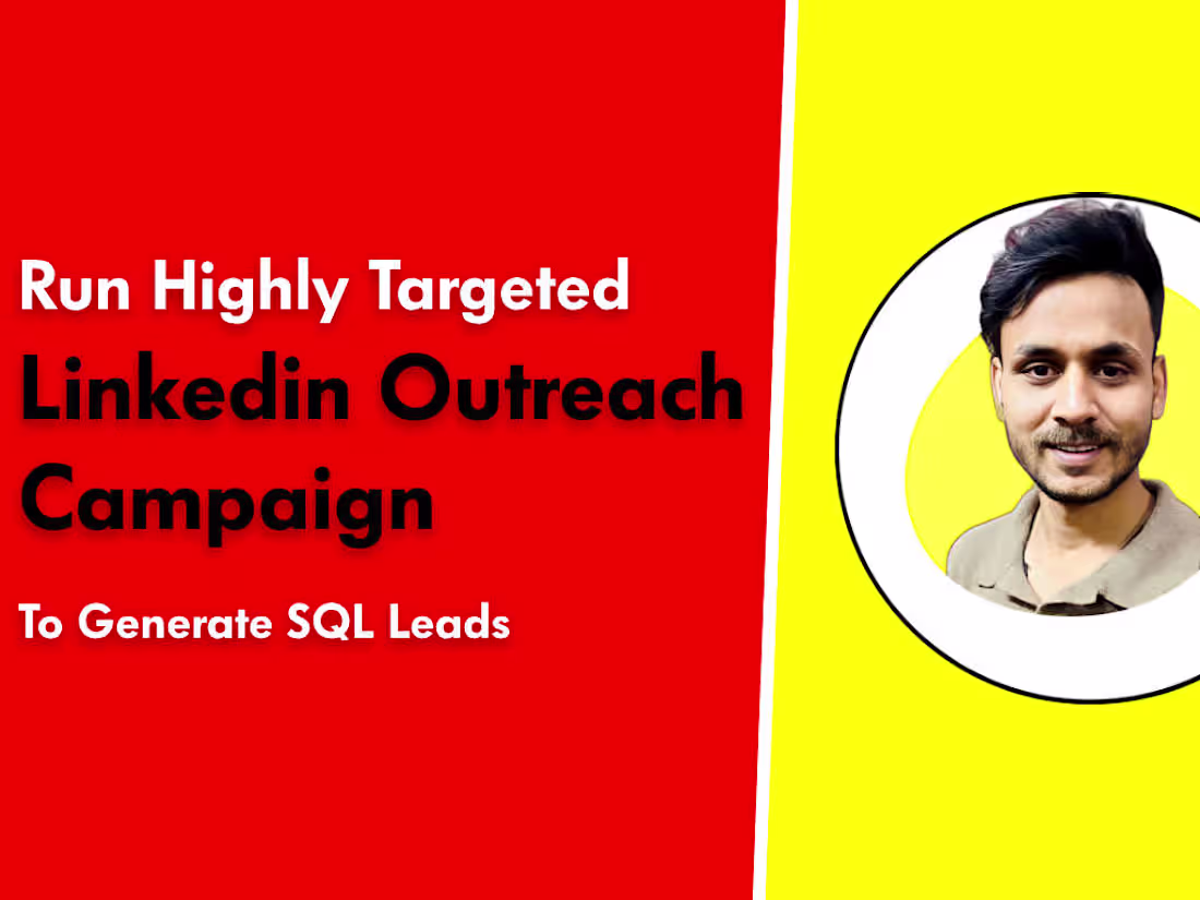 Cover image for Close High Ticket Leads With My Linkedin Outreach Campaign.