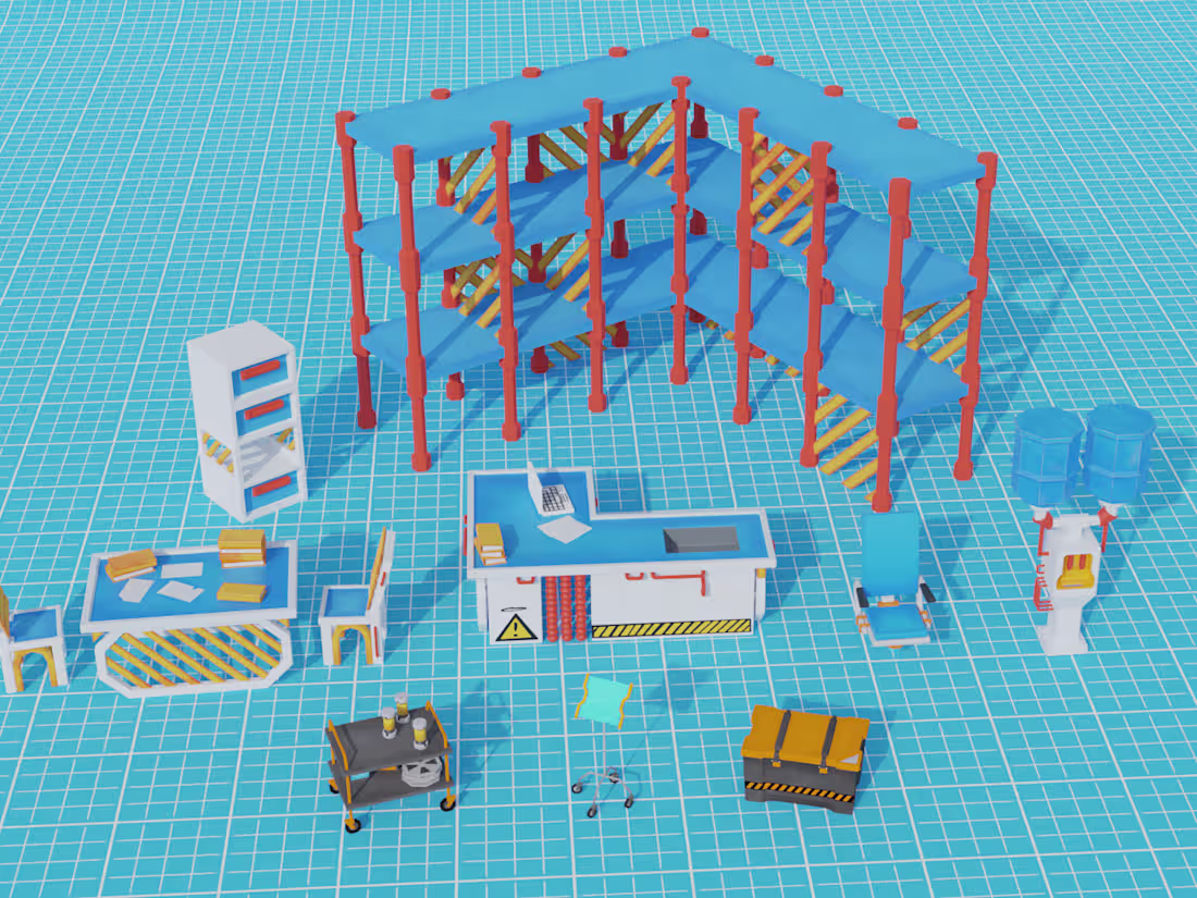 Cover image for 3D Props/Environment/Architecture for video games.