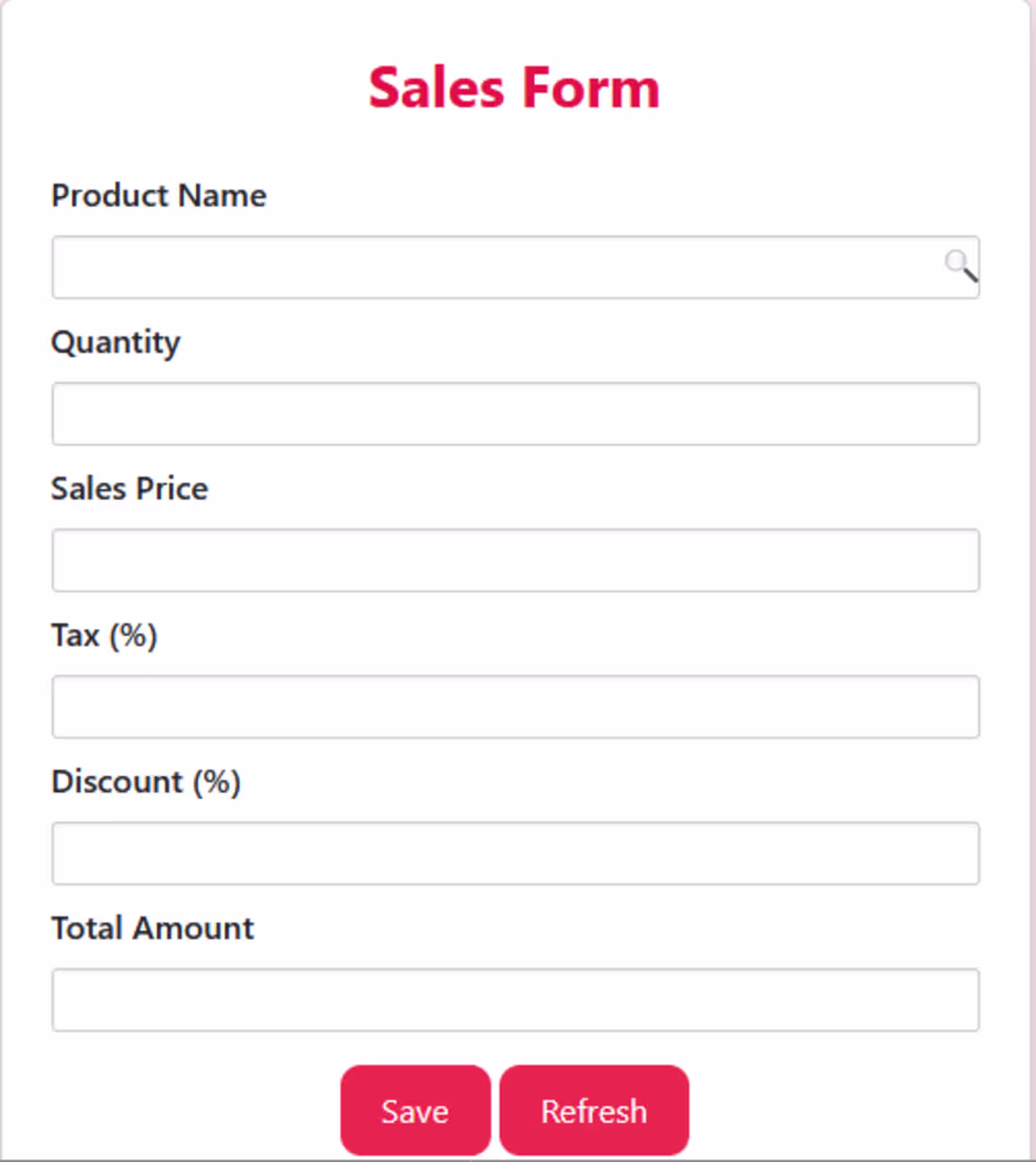 Cover image for Sales Form – Modern & Responsive Input Interface I designed ...