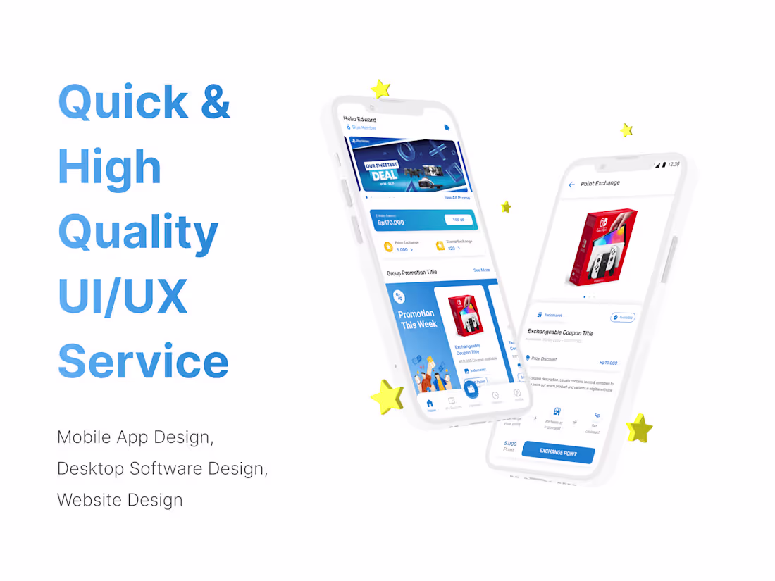 Cover image for Quick & Quality UI/UX Design for your Digital Products