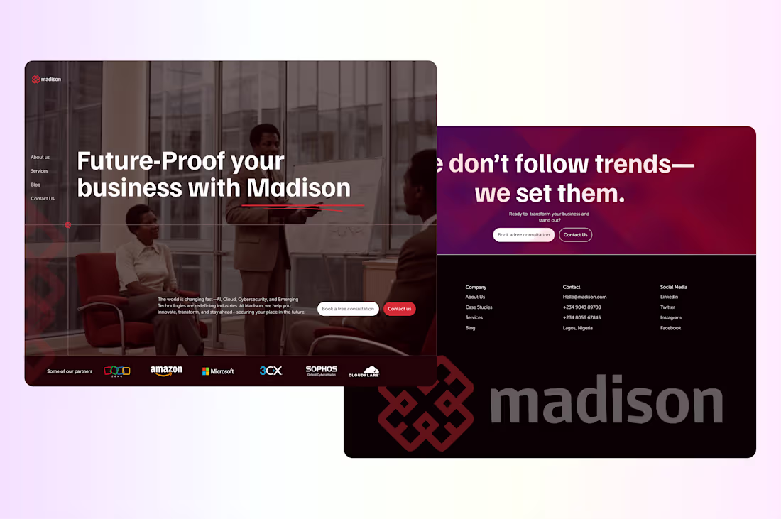 Cover image for Madison Website Redesign