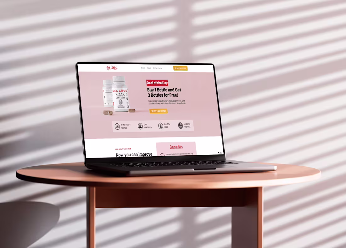 Cover image for Dr. Love's Supplements eCommerce Success