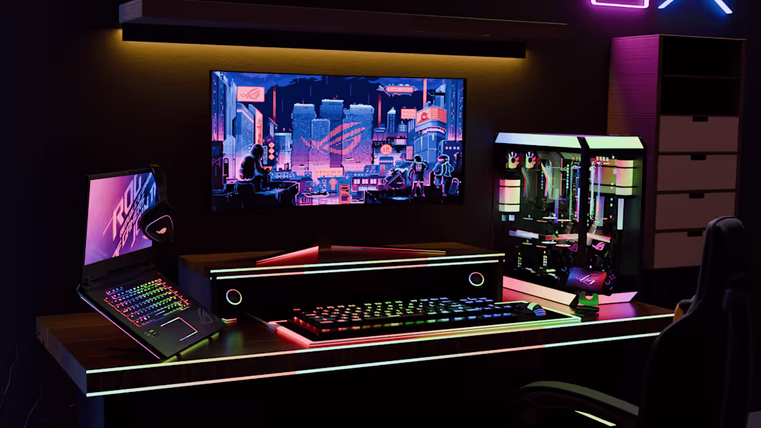 Cover image for ASUS ROG Setup for product Advertisement, Animations.