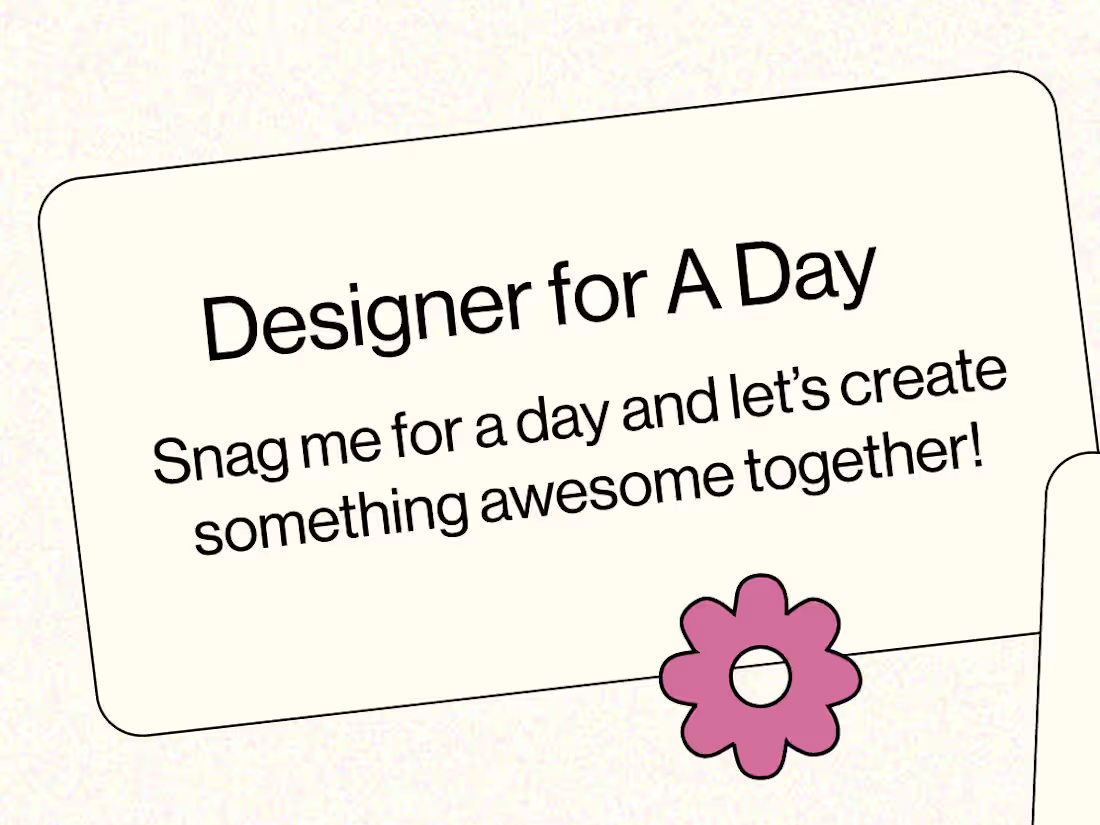 Cover image for Designer for a Day