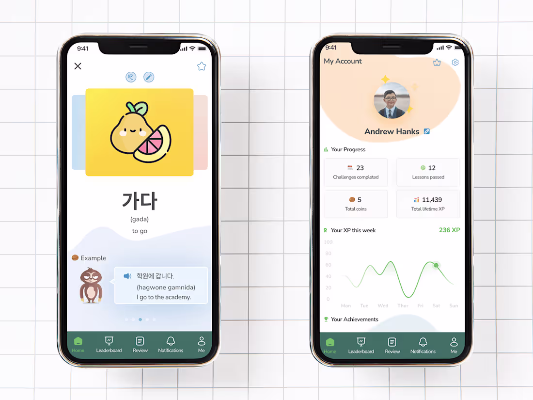 Cover image for A learning vocabulary app