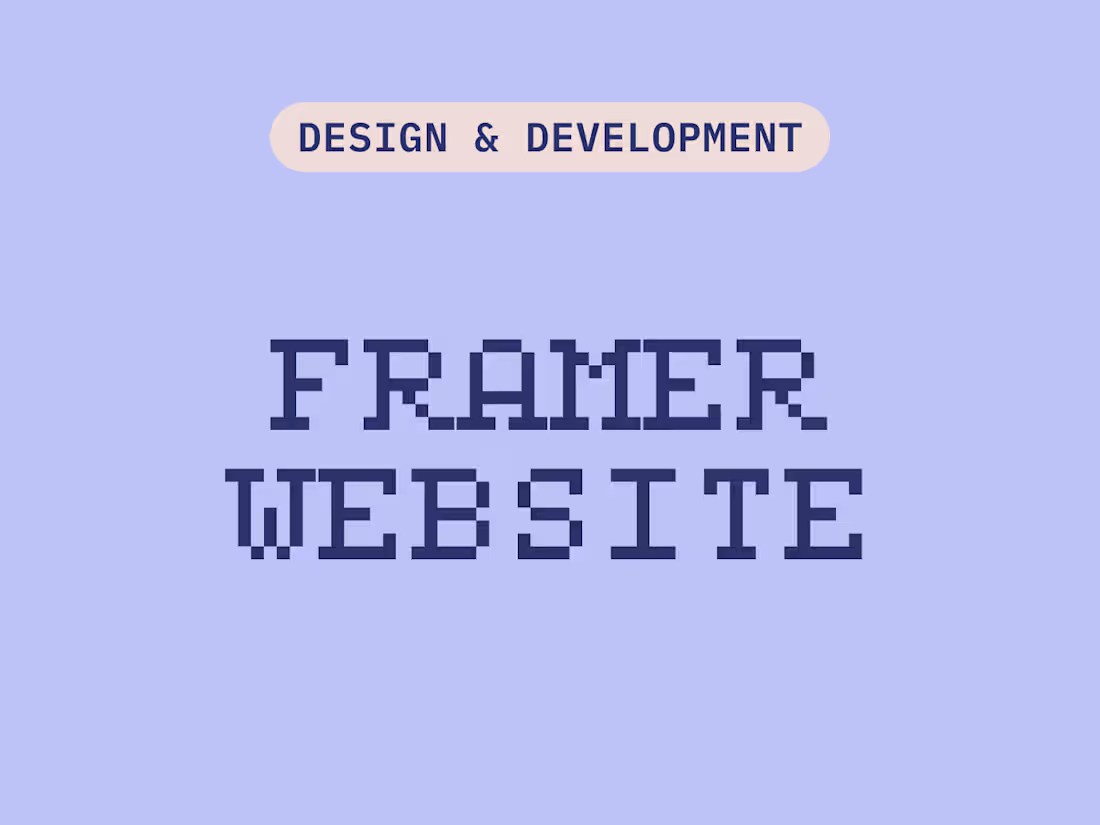 Cover image for Framer Multi-Page Site (Design & Build)