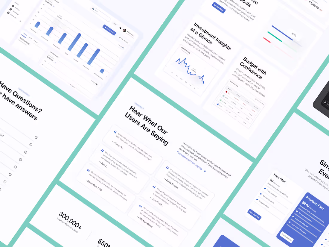 Cover image for SaaS Landing Page (Web Design)