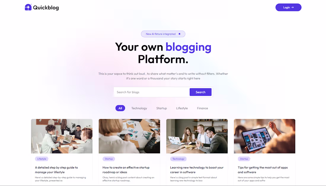 Cover image for QuickBlog AI  Automated Content