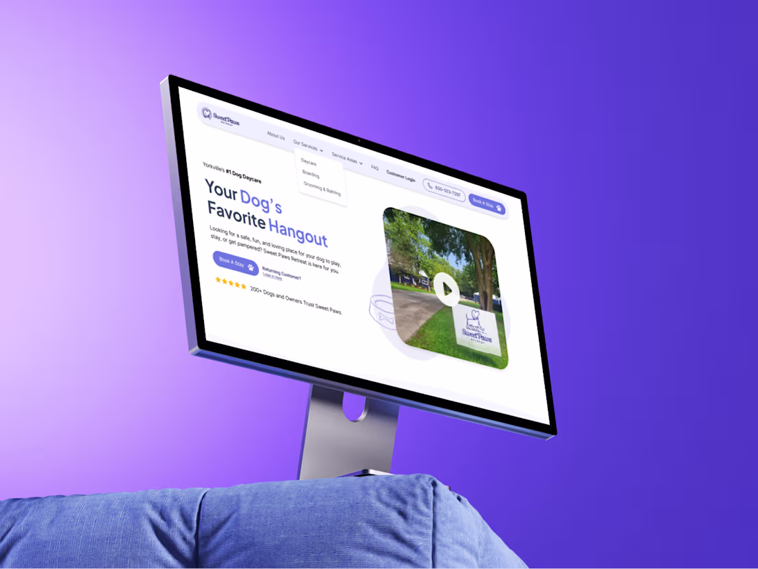 Cover image for Sweet Paws Retreat Website Redesign