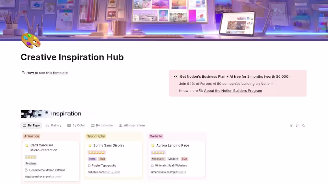 Cover image for Creative Inspiration Hub