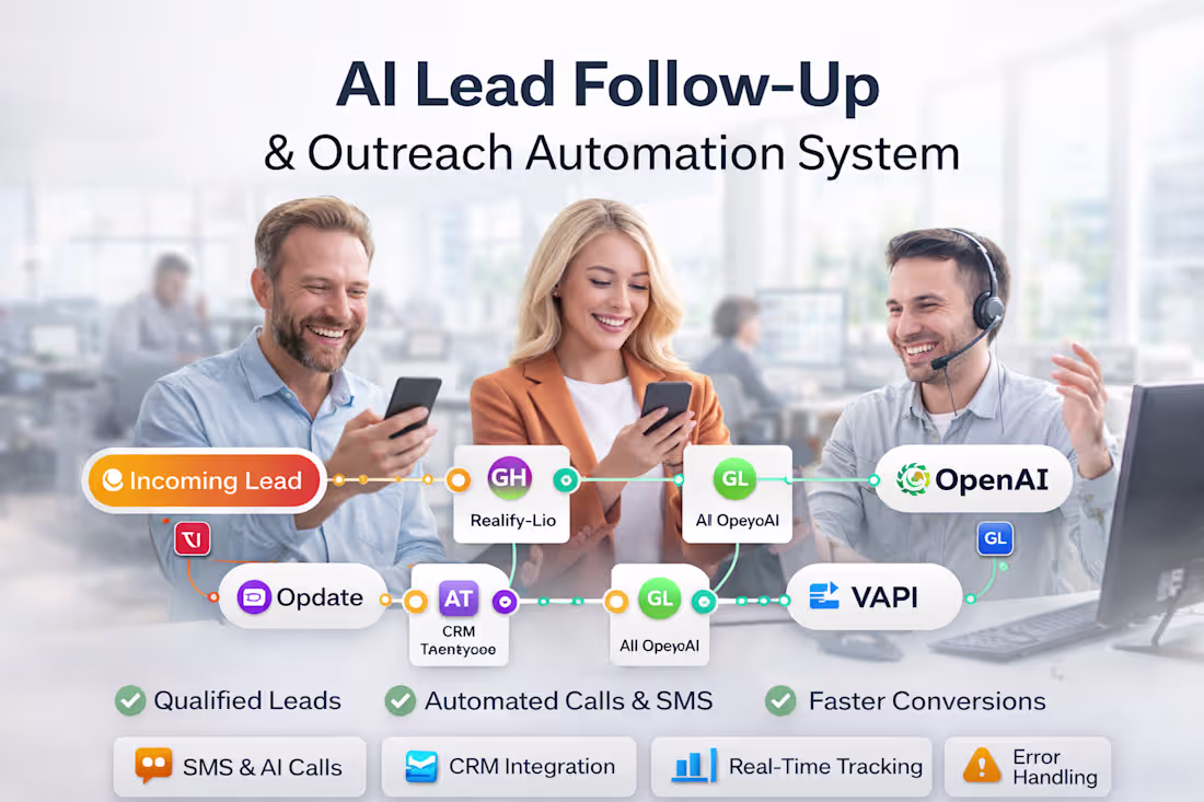 Cover image for AI Lead Follow-Up & Outreach Automation System