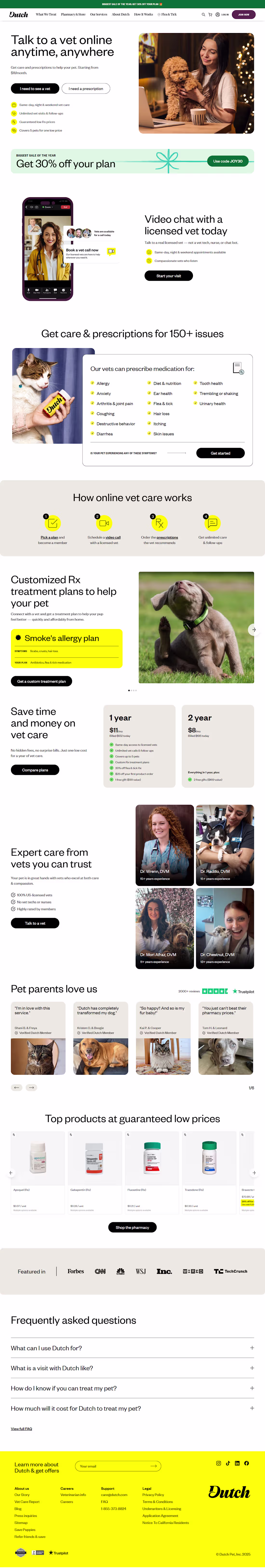 Cover image for dutch.com (https://dutch.com) a pet shop built with Shopify ...